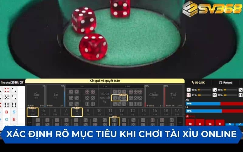 Xác định rõ mục tiêu khi chơi tài xỉu online Xác định rõ mục tiêu khi chơi tài xỉu online